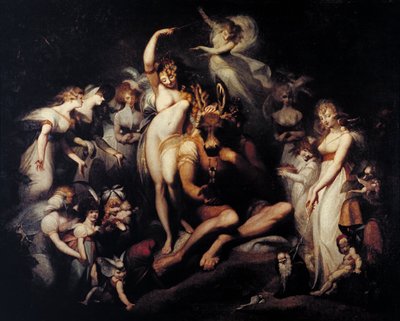 Titania en Bottom door Johann Heinrich Füssli